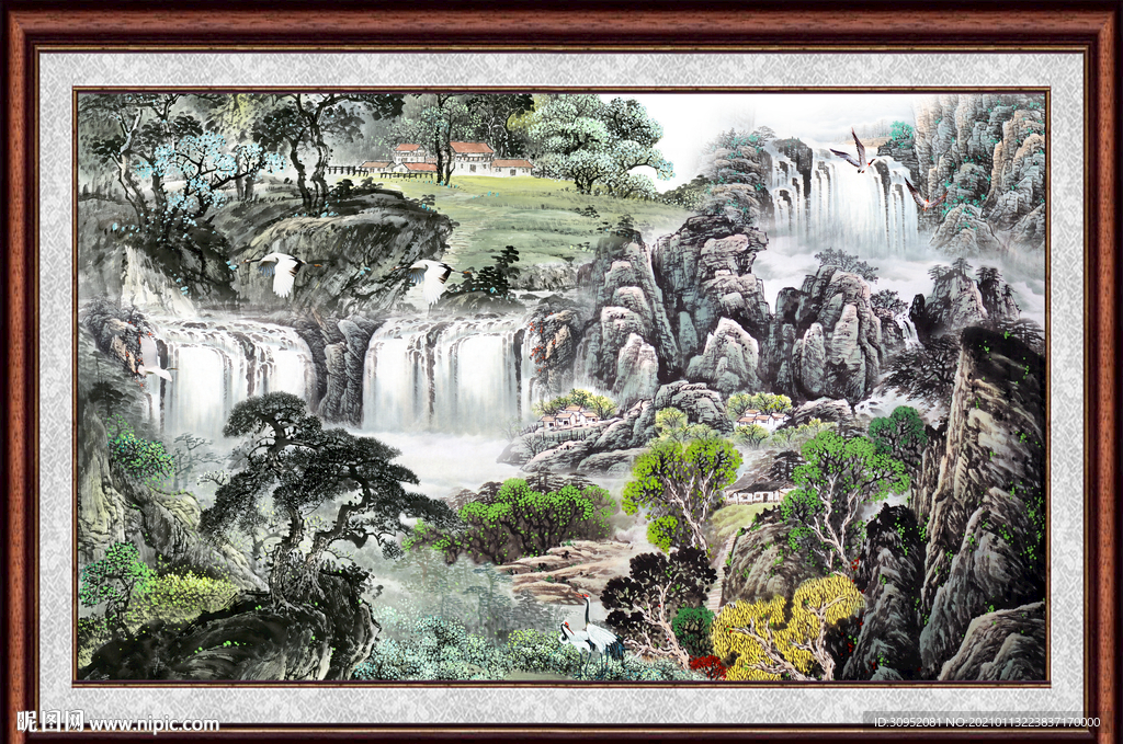 巨幅山水画