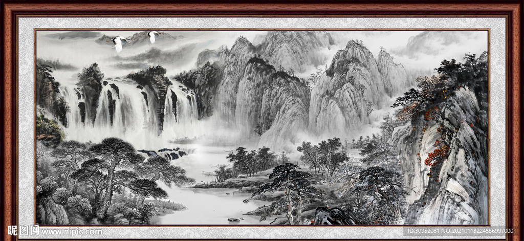 巨幅山水画
