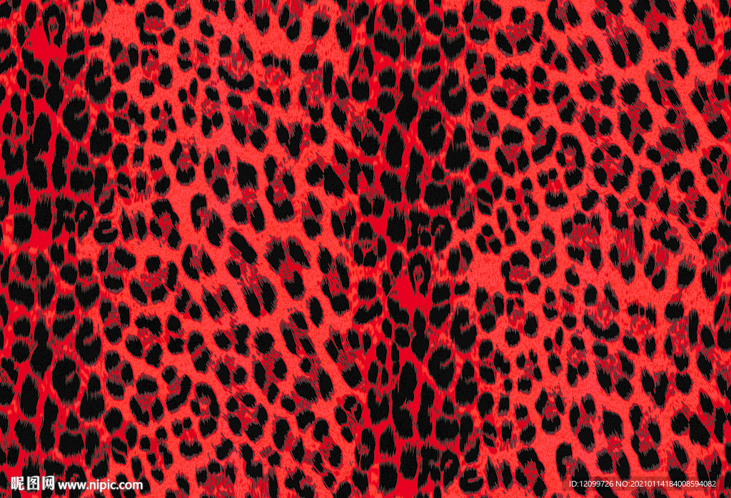 大牌豹纹数码印花