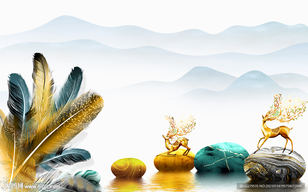 大气 轻奢新装饰画 文件分层