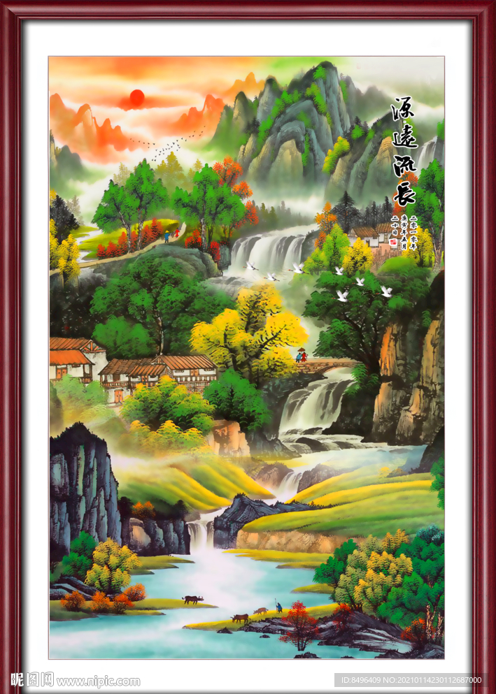 玄关山水画