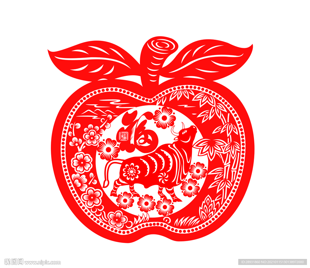 牛年剪纸