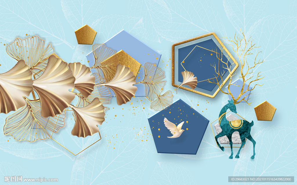 最新客厅背景墙画 tif分层