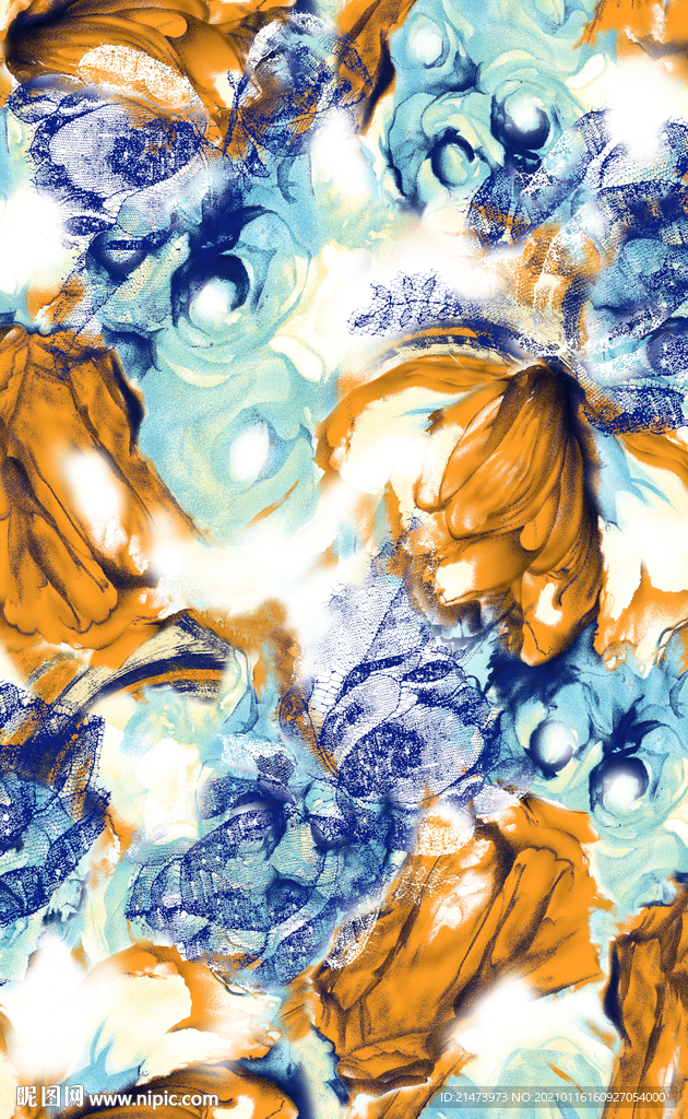 扎染花