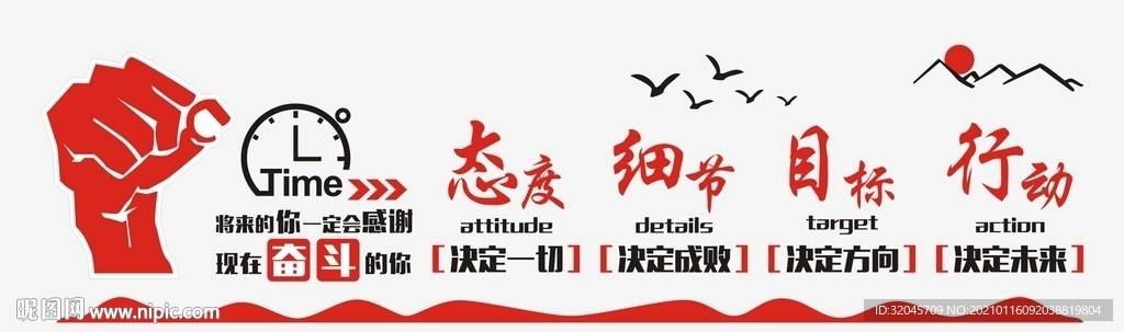 态度 细节 目标 行动