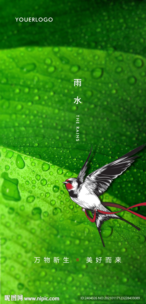 雨水节气微信