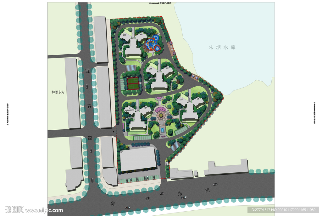 小区景观设计平面图