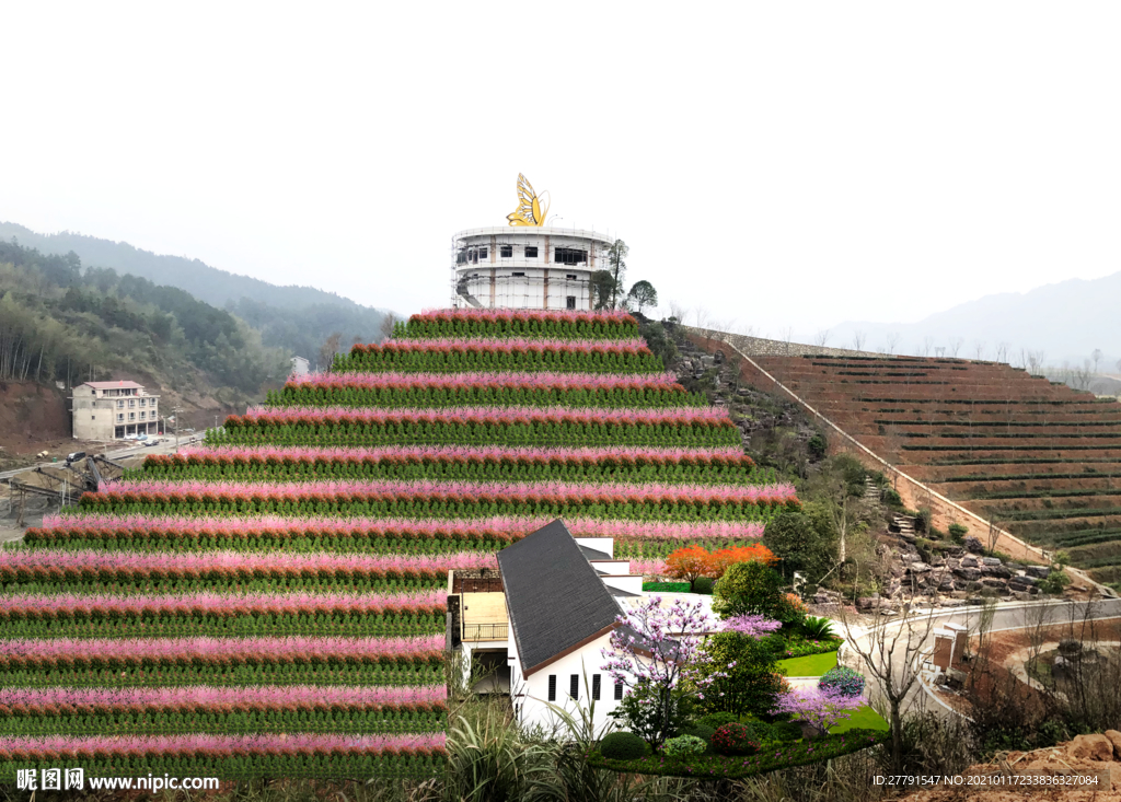 山坡绿化景观设计效果图