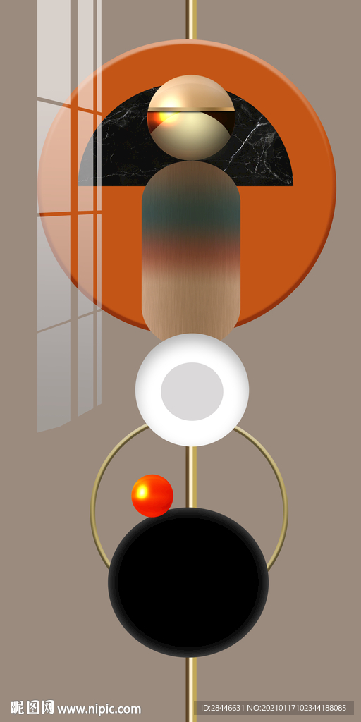 北欧现代玄关装饰画