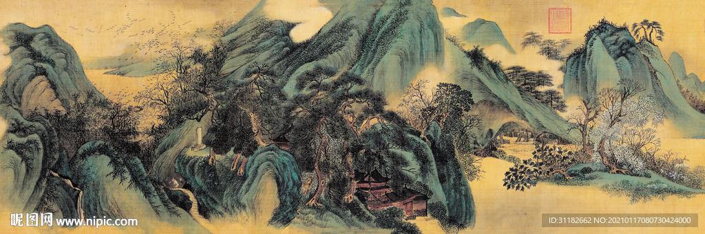 工笔山水