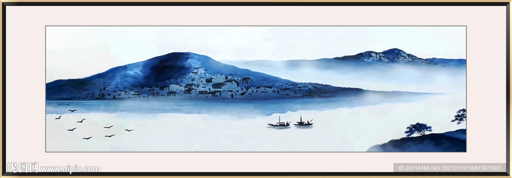 水墨壁画