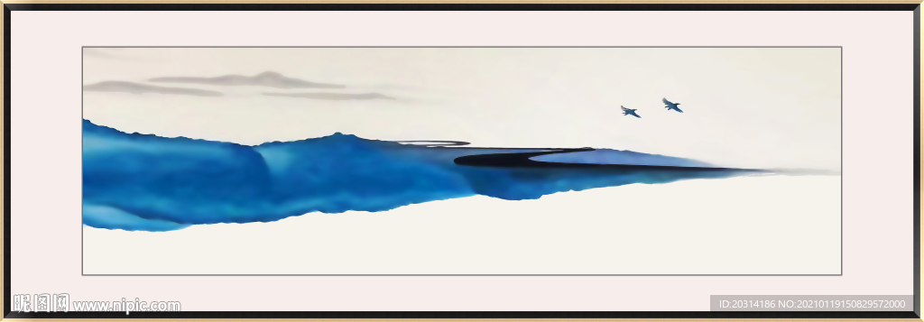 禅意书房水墨画