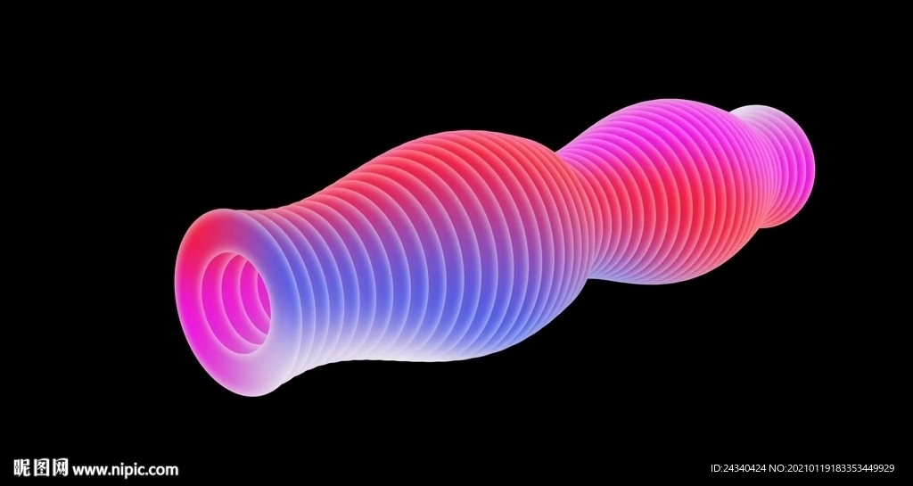 3D立体图形颜色动态视频素材