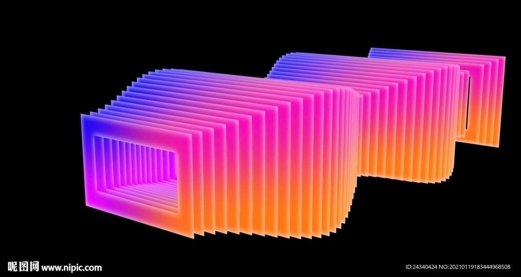 立体3D矩形动态视频