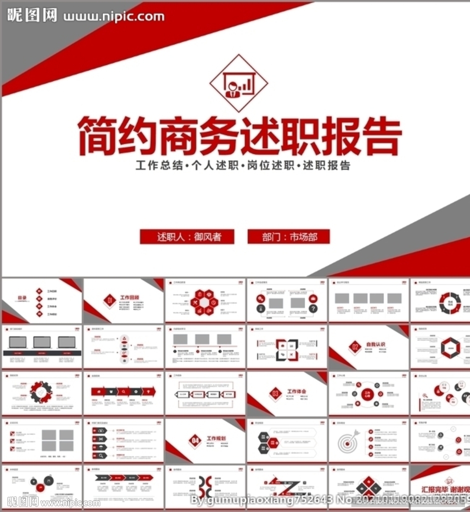 述职报告工作总结PPT