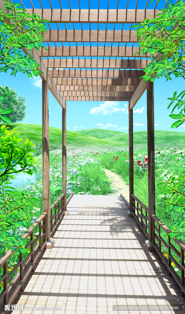 风景玄关过道