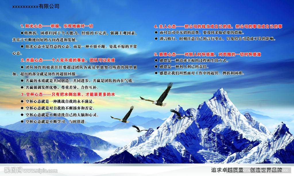 企业展板5种职业状态