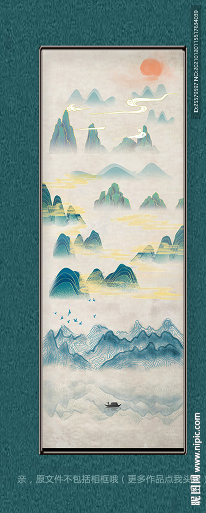 中国风山水挂画