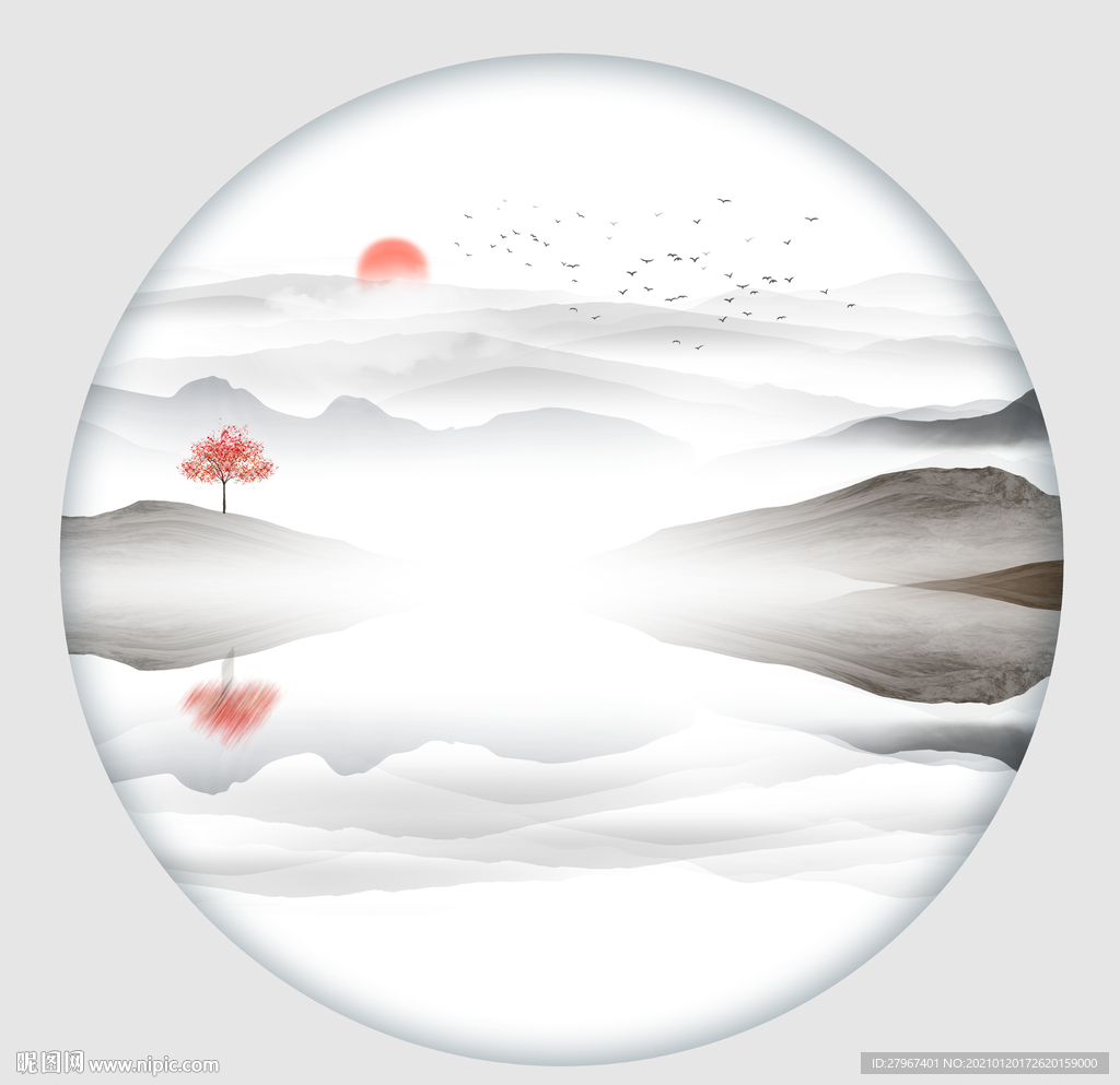 山水画 水墨山水画