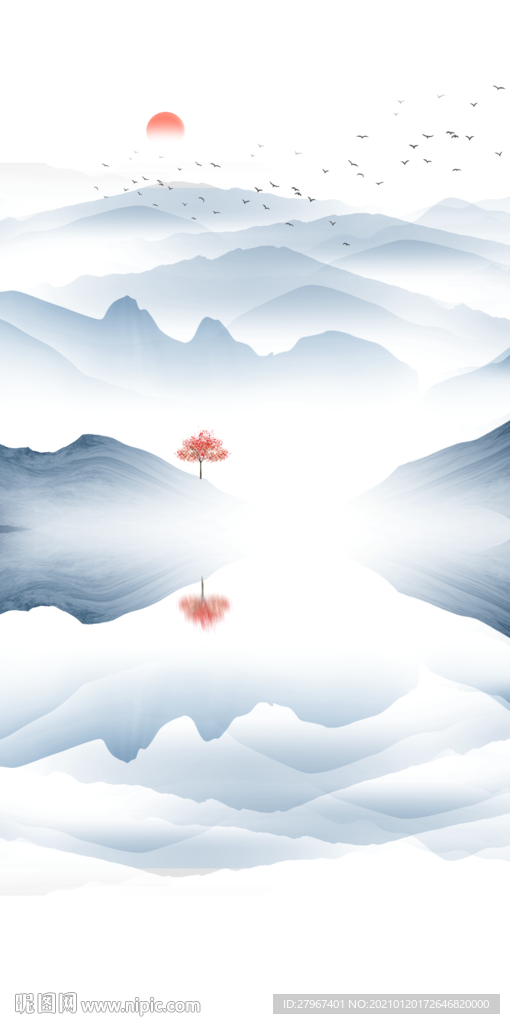 山水画 水墨山水画