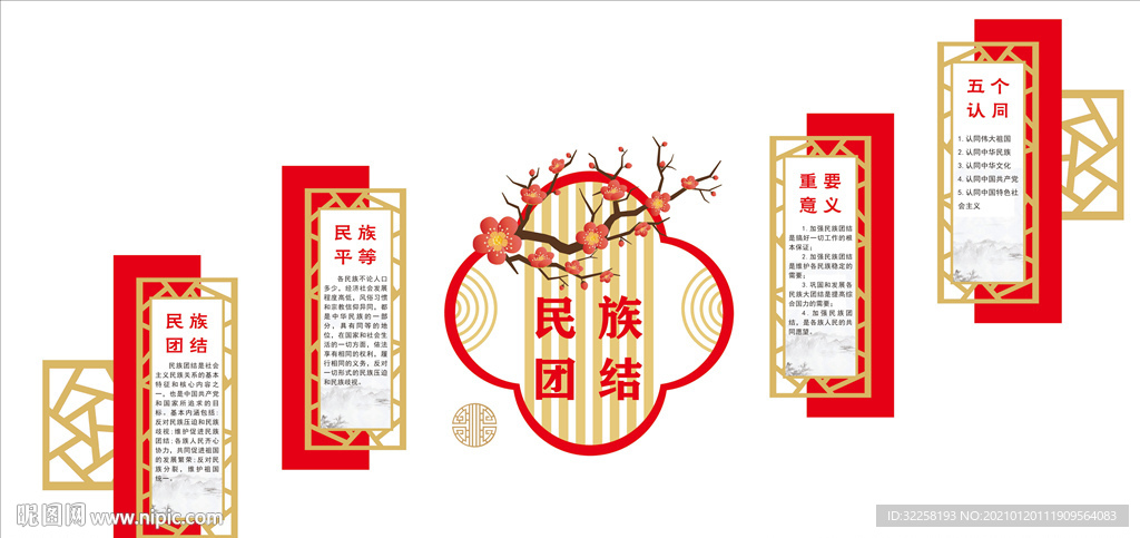 民族团结文化墙