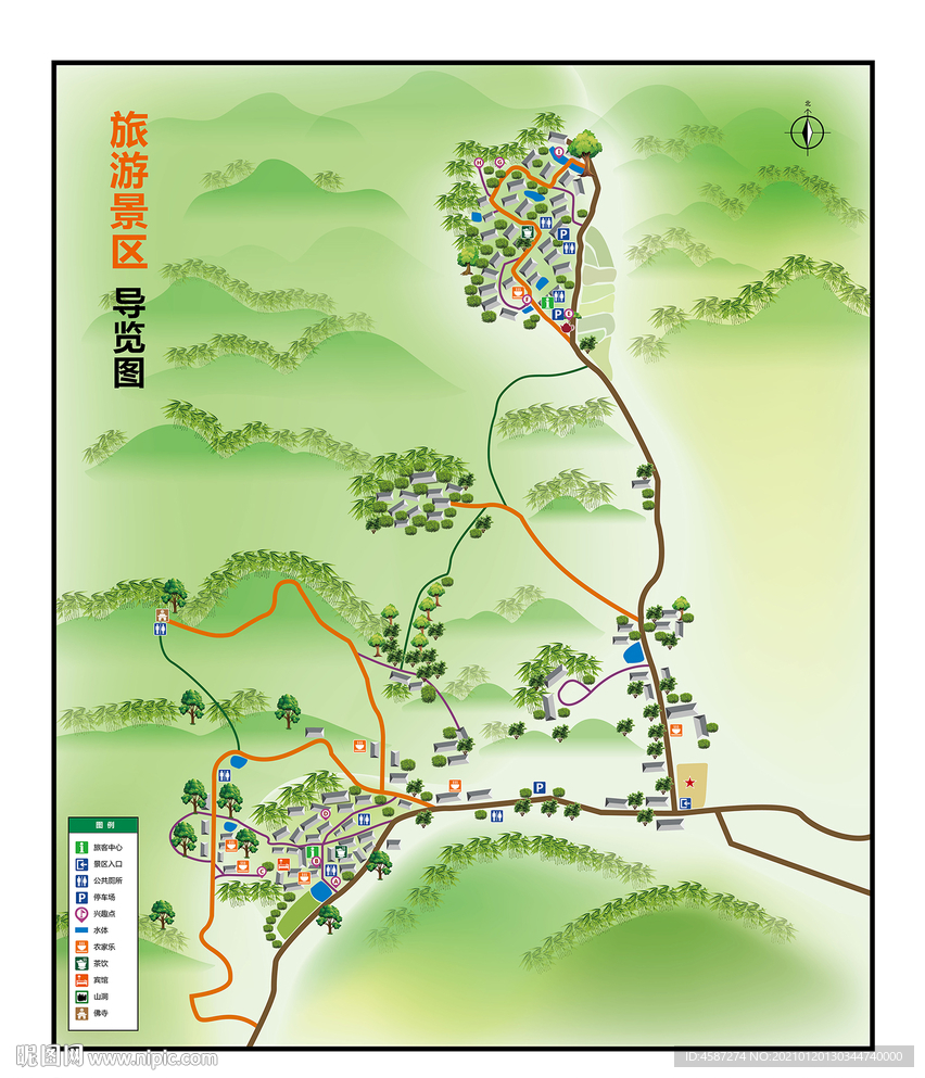 乡村旅游景区平面规划图