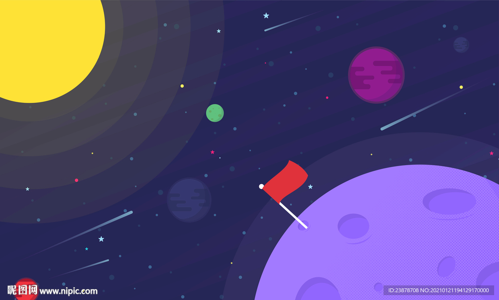 太空星球背景