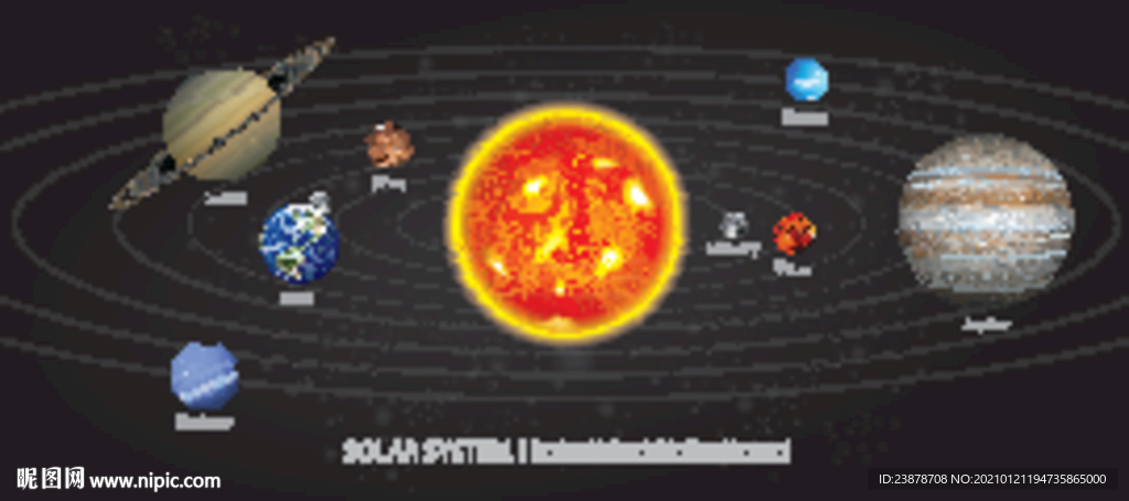 太阳系行星轨迹图