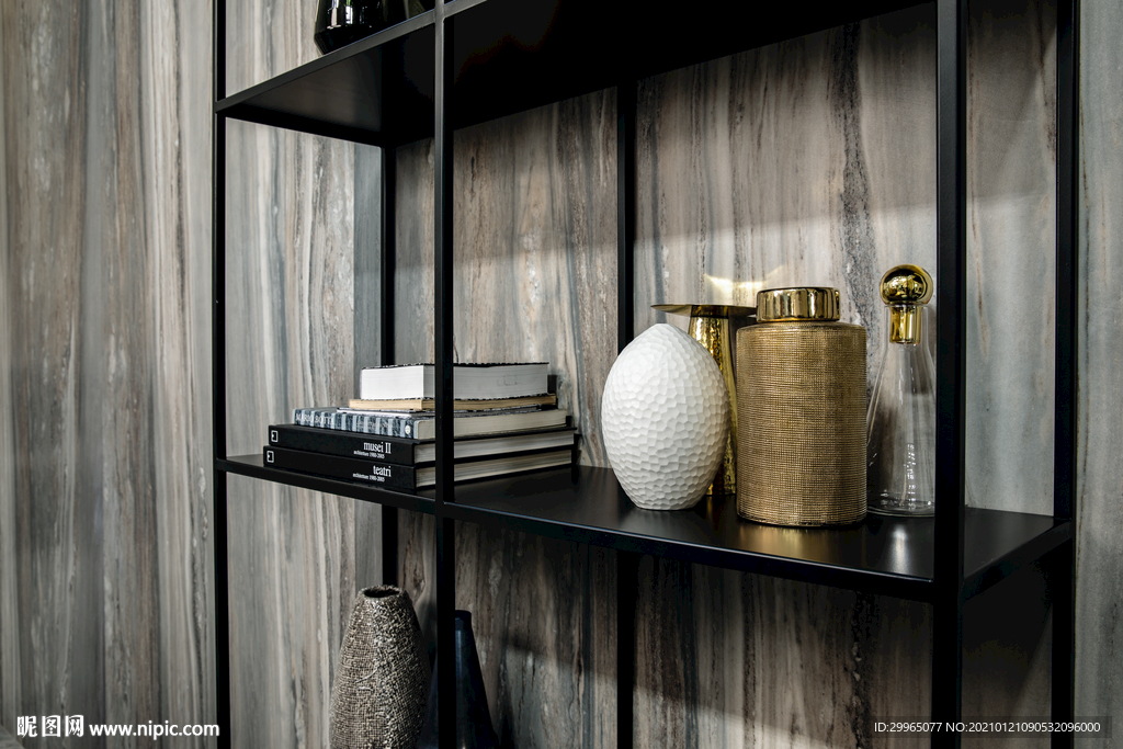 岩板瓷砖空间效果图 蓝金沙