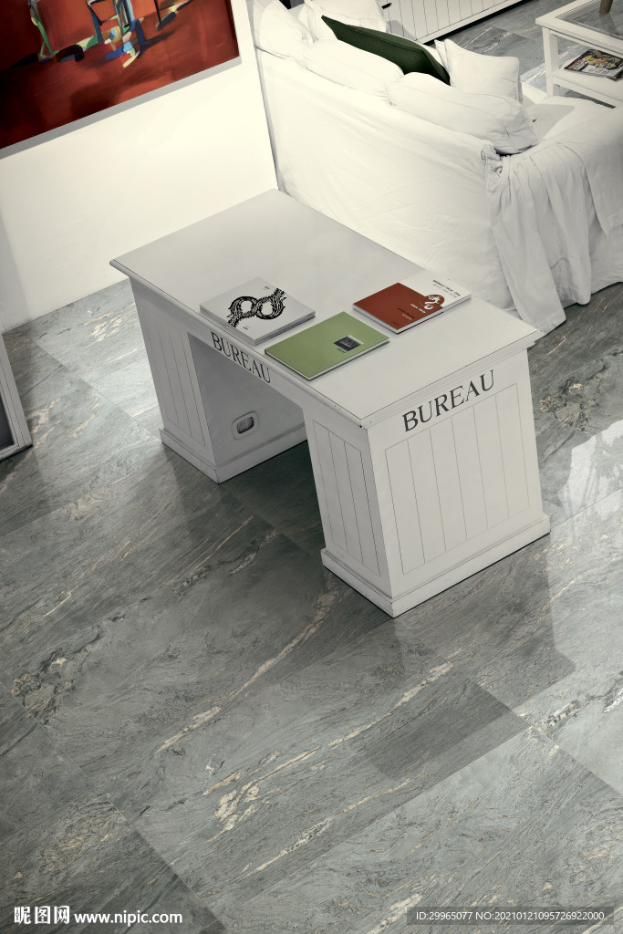 岩板瓷砖空间效果图 经典