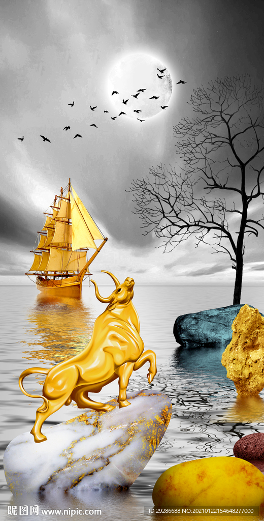 玄关画 扭转乾坤