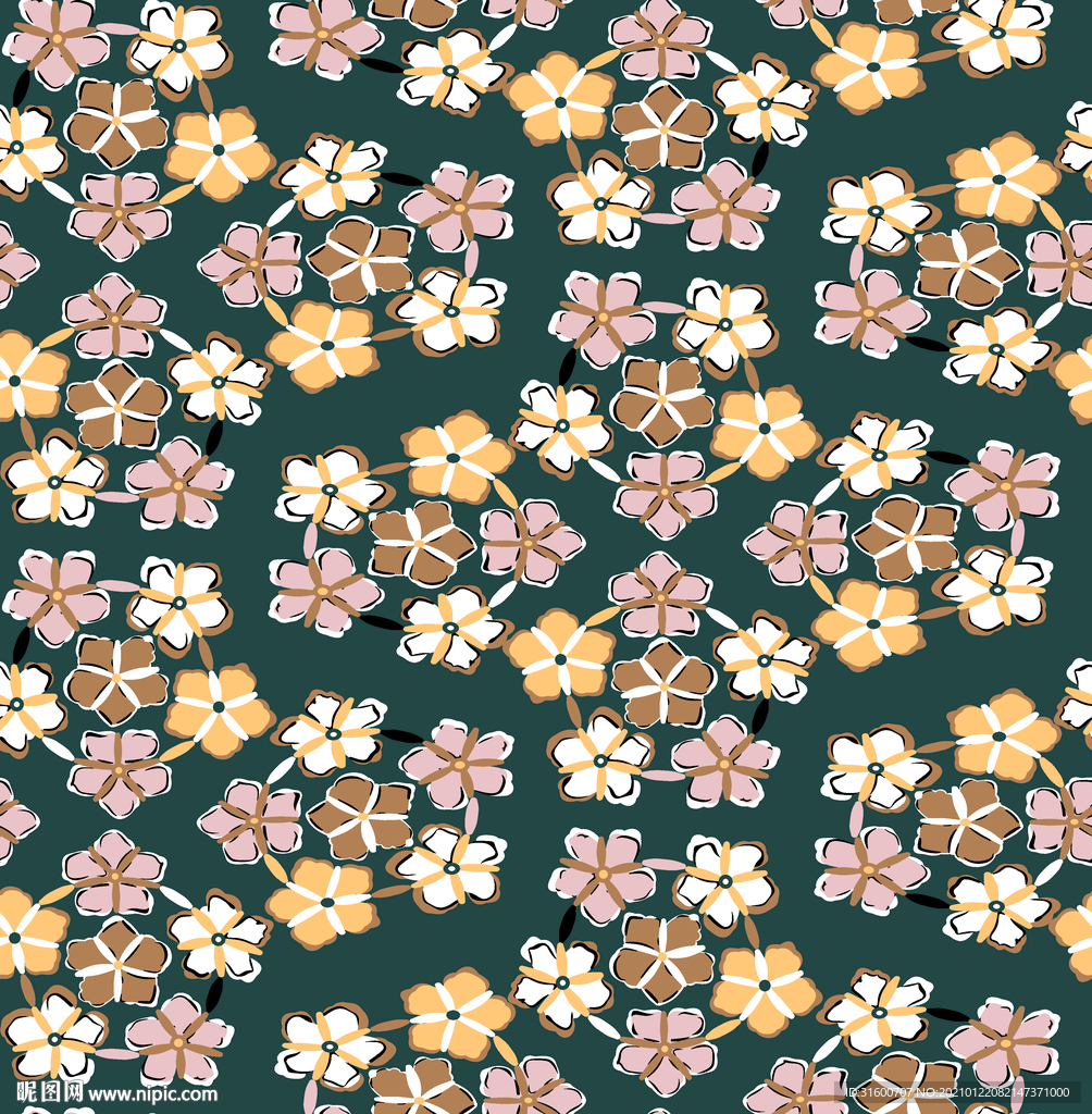 个性定位抽象花朵