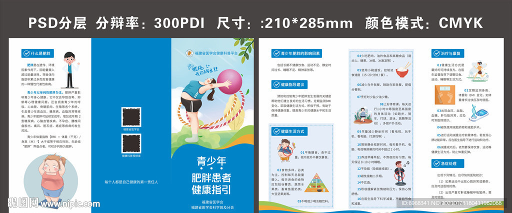 青少年肥胖患者健康指引折页