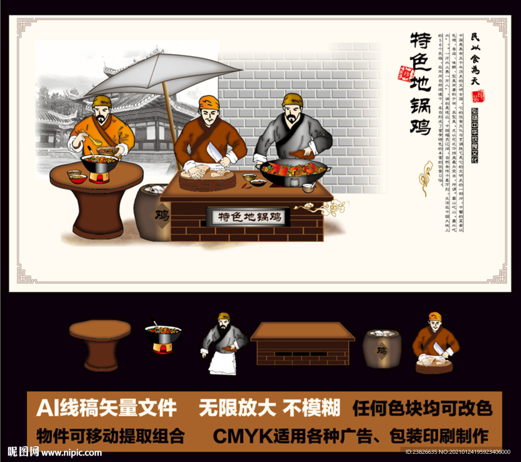 特色地锅鸡