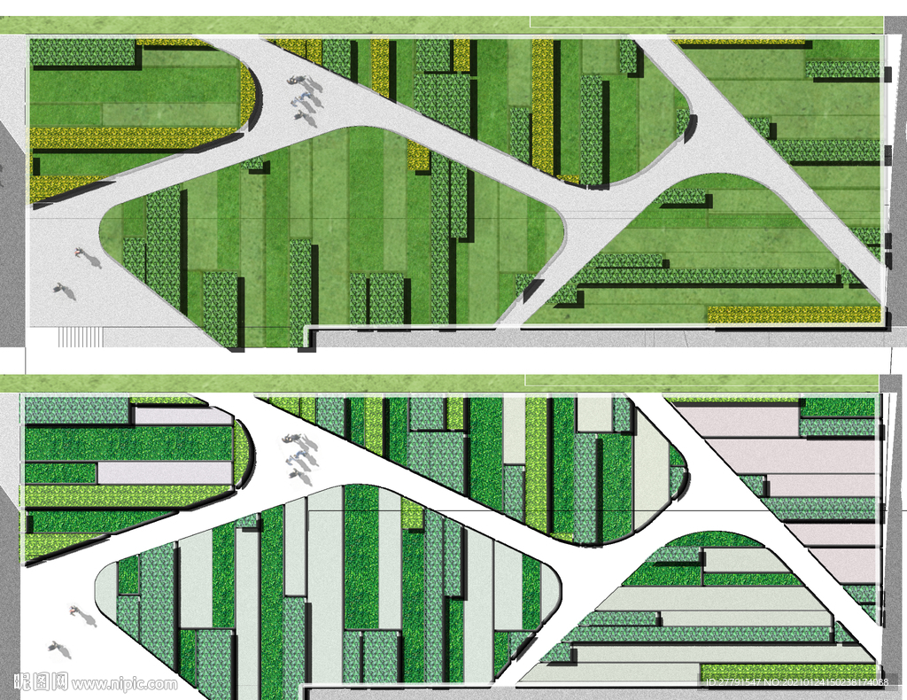 田园风格景观设计平面图