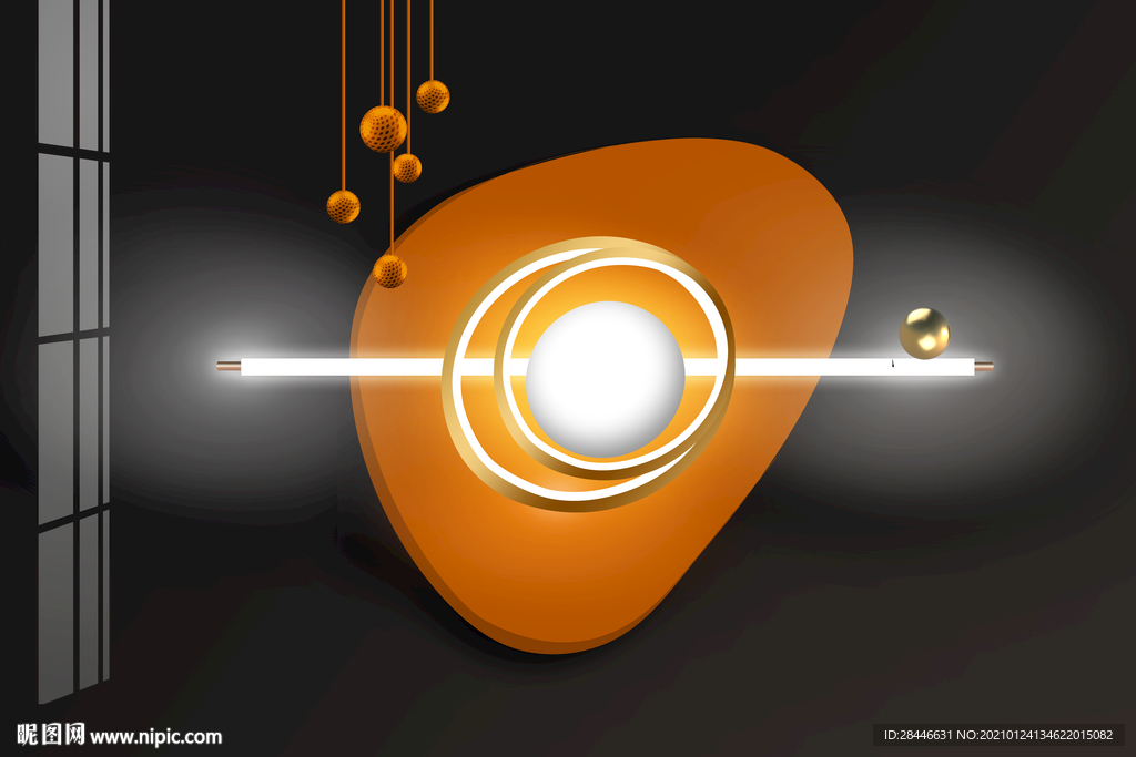 北欧现代光影轻奢装饰画