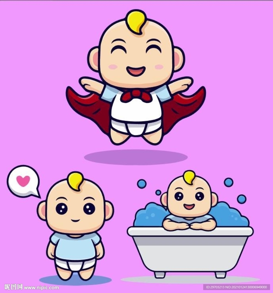 卡通婴儿