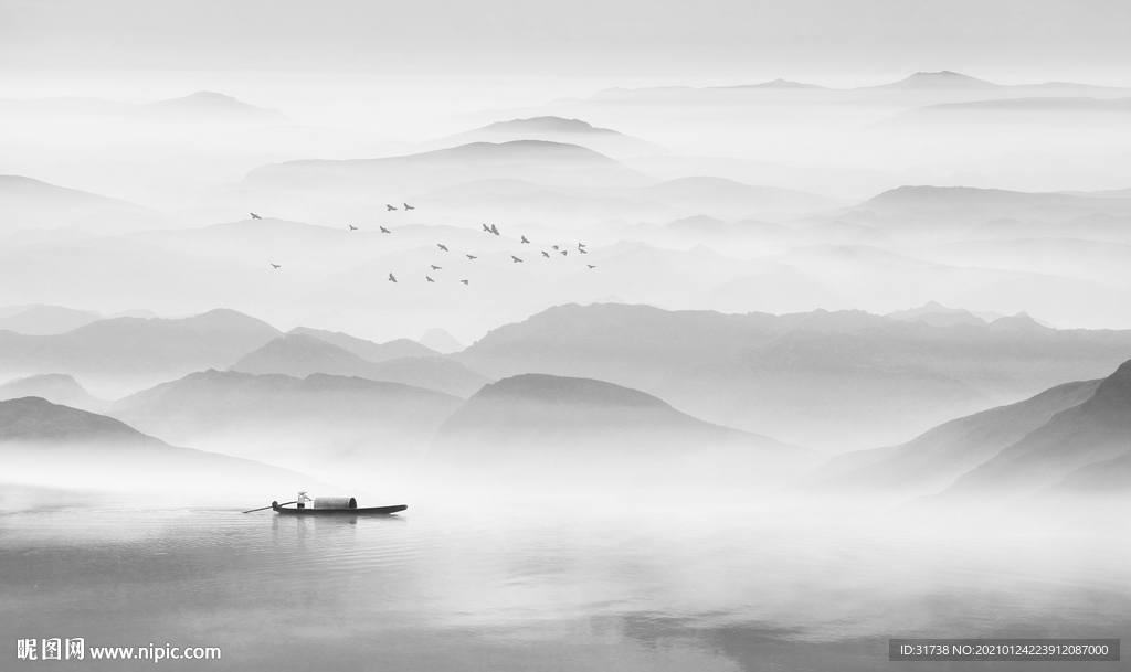 新中式山水画