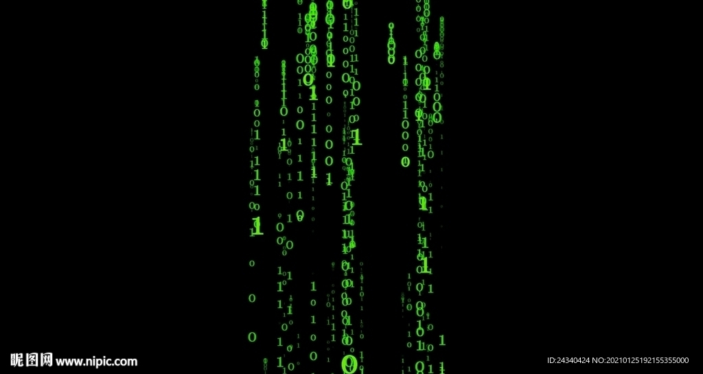 计算机二进制代码数据流视频素材