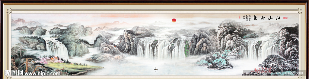 巨幅山水画