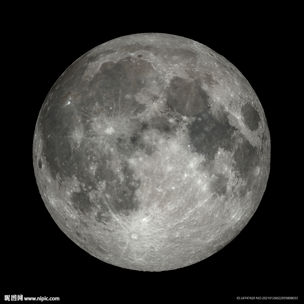 月亮 8K超清渲染图