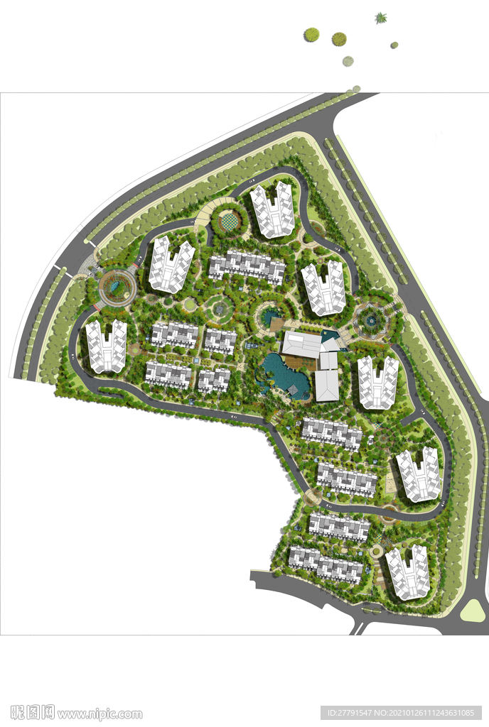 小区景观设计平面图