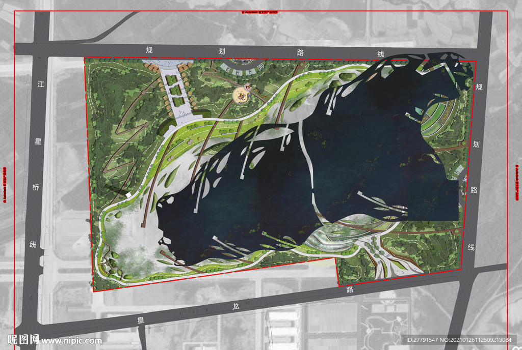 公园景观设计平面图