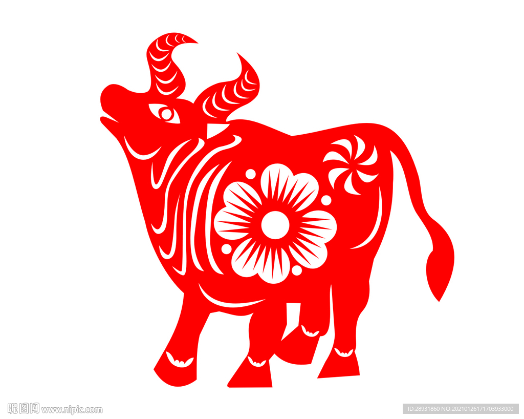 牛年剪纸