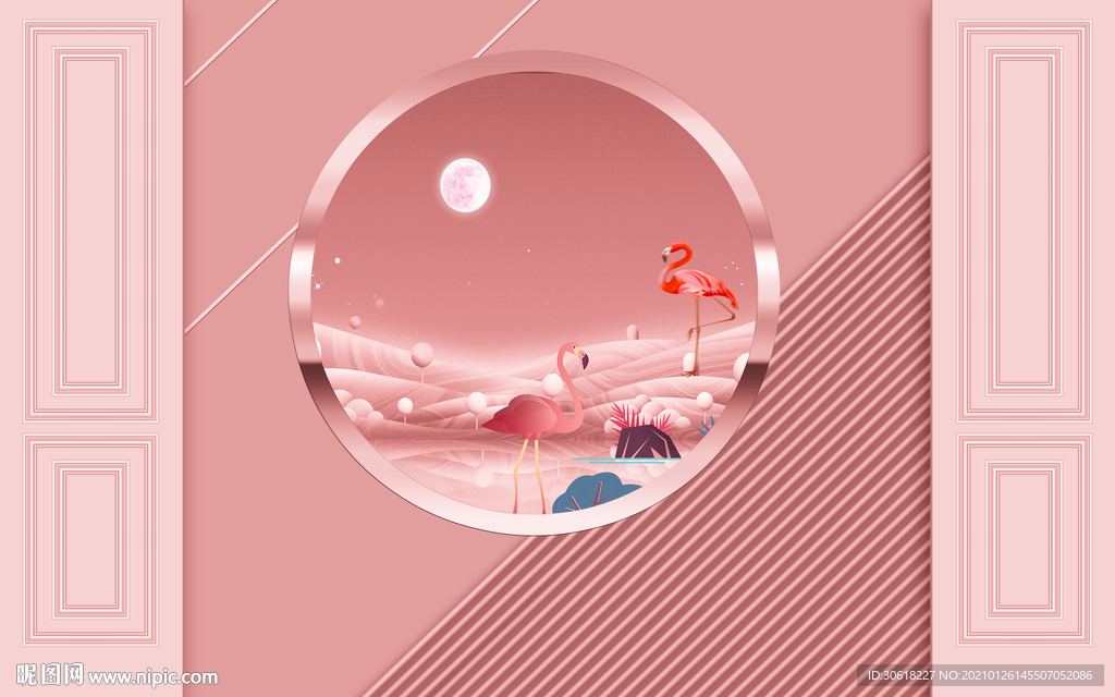 北欧背景墙