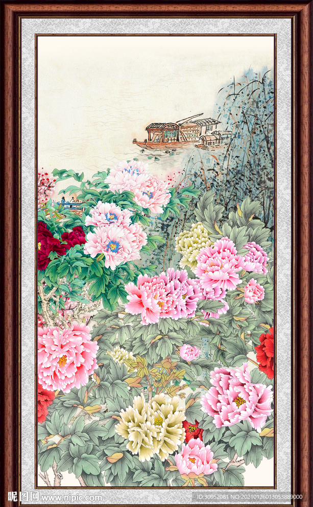 国画牡丹