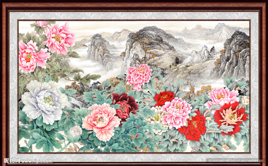 国画牡丹