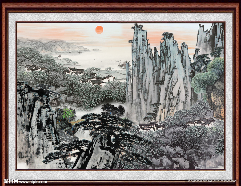 国画牡丹