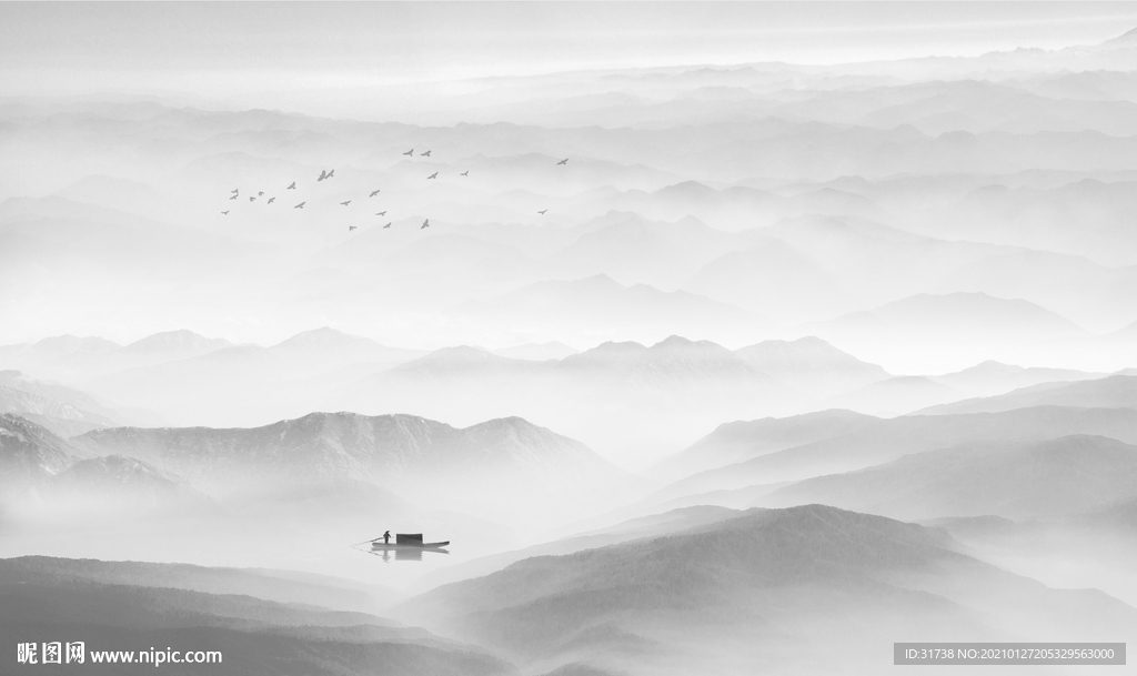 新中式山水画