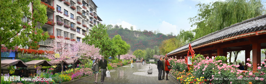 城市街道花境绿化景观设计